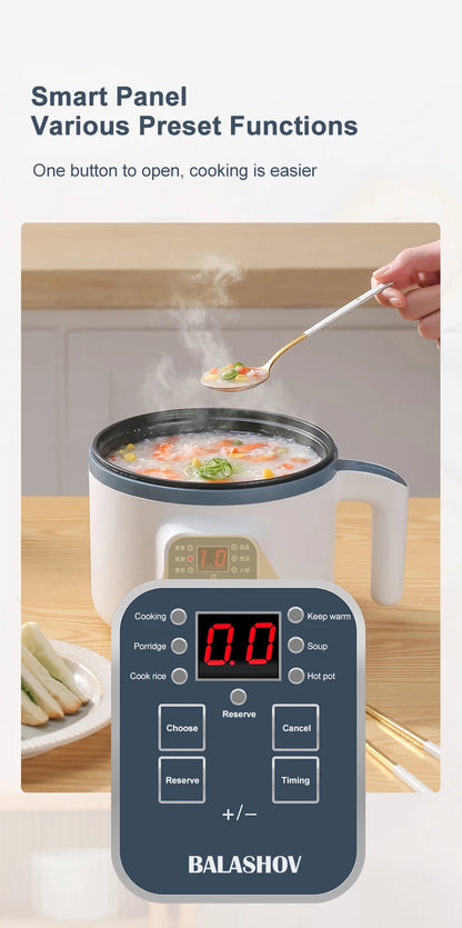 Mini Electric Rice Cooker Single Double Layer Intelligent Automatic Home Kitchen Cooker 1-2 People MultiCooker Steamed Rice Pot