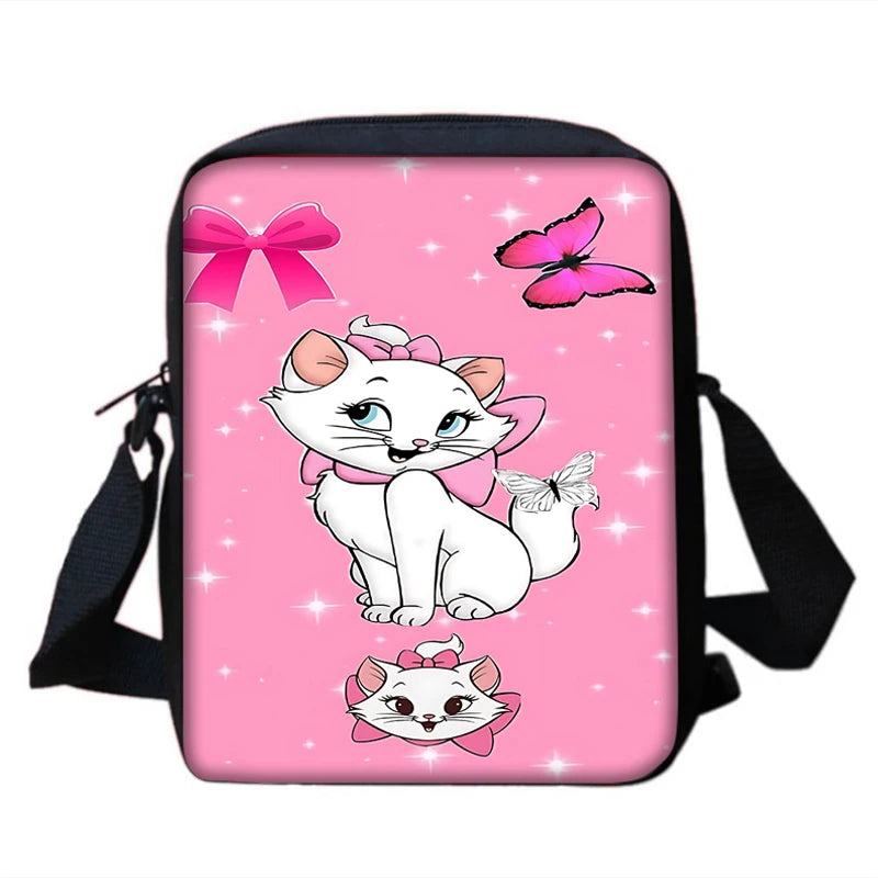 3Pcs Set  Disneys Marie Cat Child Backpacks Shoulder Bag Pencil Case Pupil Large Capacity School Bags for Boys Girls Best Gift