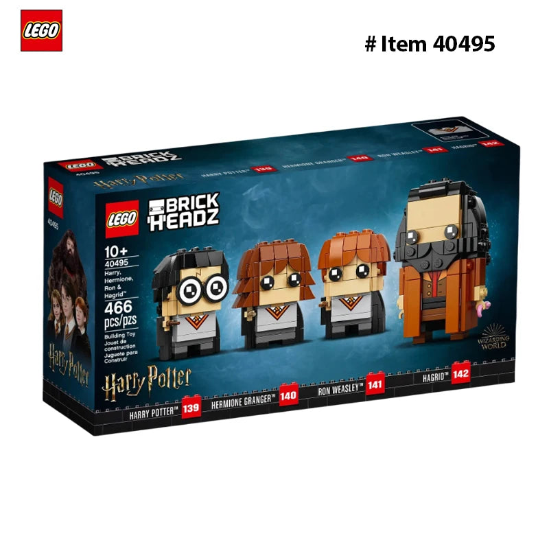 Lego 40495 BrickHeadz Building Blocks, Wizarding World Toys, Harry Potter, Hermione, Ron, Hagrid