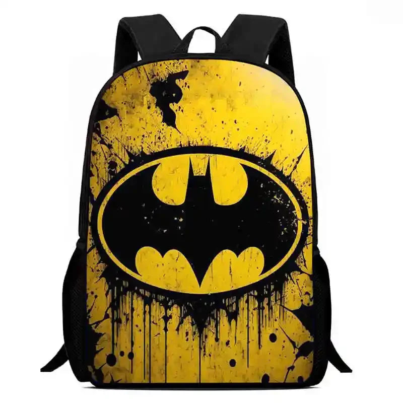 Cartoon Super Hero B-BatmanS Child School Backpack,Lunch Bags,Pencil Bags For Kindergarten,Best Gift For Boys and Girls