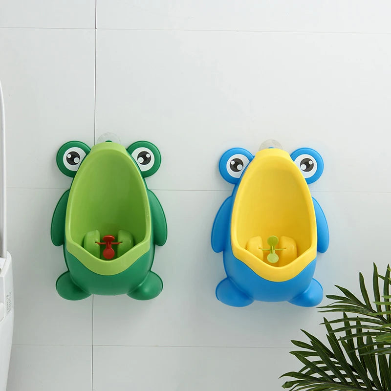 Cartoon Baby Toilet Urinal Boy Wall-mounted Urinal Frog Shape Boy Standing Urinal Toilet Training Urinal