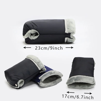 2pcs Winter Warm Stroller Gloves Waterproof Gloves Pram Accessory Stroller Mitten Winter Warm Gloves pram hand muff Mitten baby