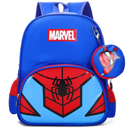 New Disney Backpacks For Children Cartoon Spider Captain Boys Shoulders Bags Students Fashion Schoolbags Large Capacity