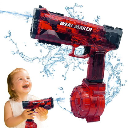 Strong Glock LED Electric Water Pistol Toy Automatic Squirt Water Gun Continuous Spray Blaster Summer Pool Toys for Kids Adult