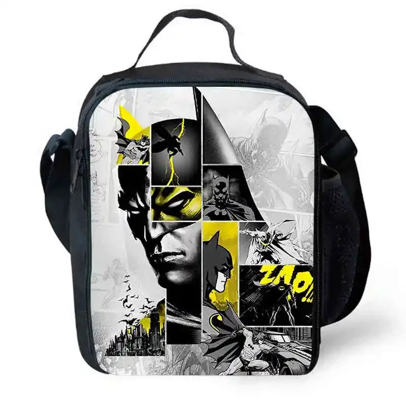 Cartoon Super Hero B-BatmanS Child School Backpack,Lunch Bags,Pencil Bags For Kindergarten,Best Gift For Boys and Girls