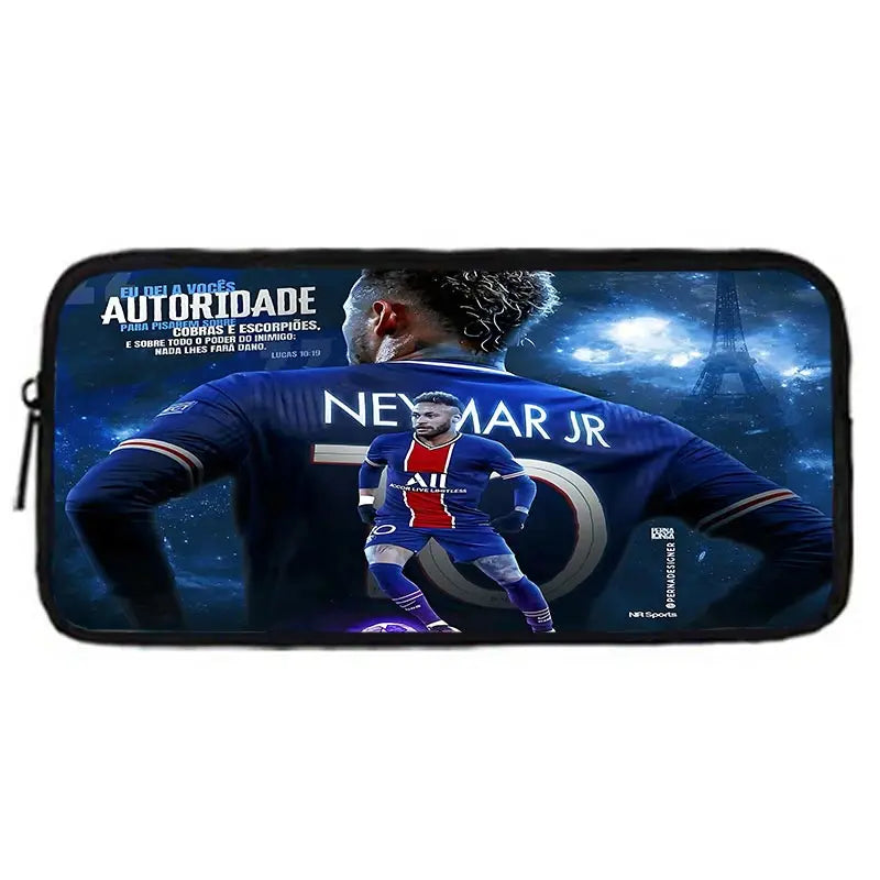 Game Football Child School Backpack with Lunch Bags ,Pencil Bags ,N-NeymarS School Bags for Boys Girls Best Gift