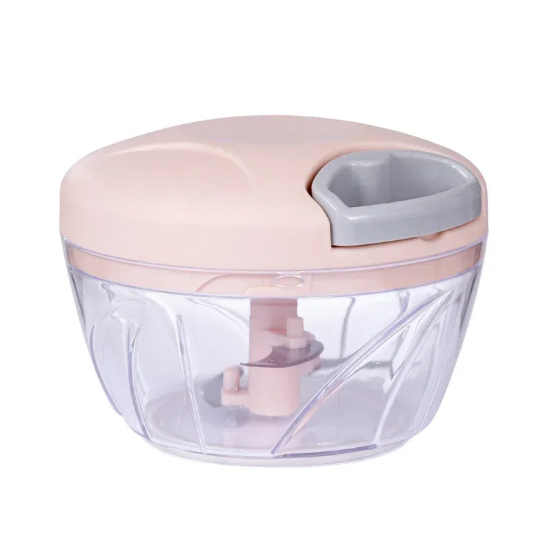 500/900ML Hand Chopper Manual Rope Food Processor Silcer Shredder Salad Maker Garlic Onion Cutter Kitchen Tool Accessories