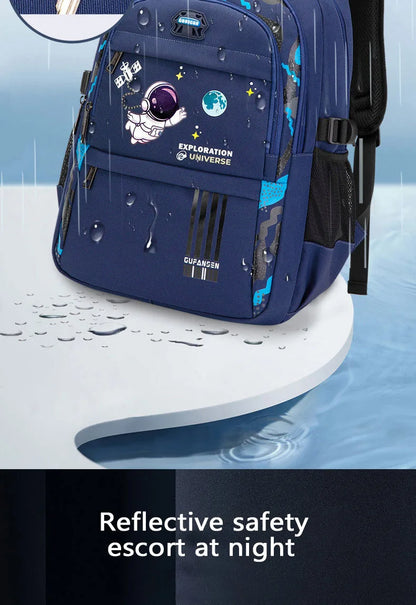 Astronaut Backpack Boy Elementary Student Bag Children New School Bags for Boys Kids Schoolbags Waterproof Book Bag mochilas