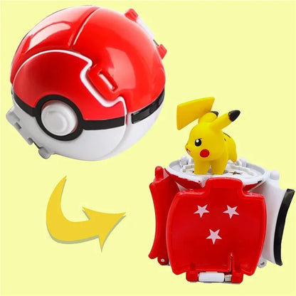 Pokemon Elf Ball Pokeball Anime Figure Cartoons Pikachu Charizard Piplup Kyogre Pocket Monster Pet Anime Action Model Toy Gifts