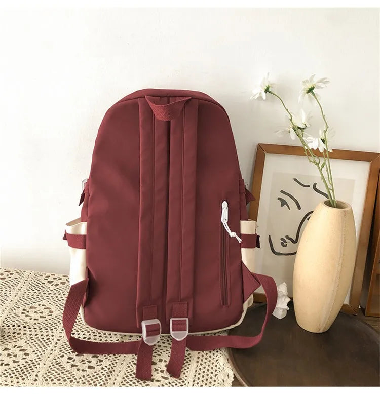 Kawaii Women Backpack Waterproof School Bag For Teenager Girl Student Bookbag Laptop Rucksack Cute Female Travel Bagpack Mochila