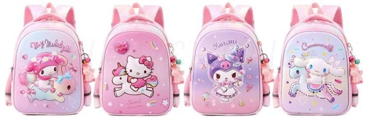 Lovely Kuromi Melody New Backpack For Girls Hello Kitty Princess School Bags Kids Satchels Kindergarten Bookbag Mochila Infantil