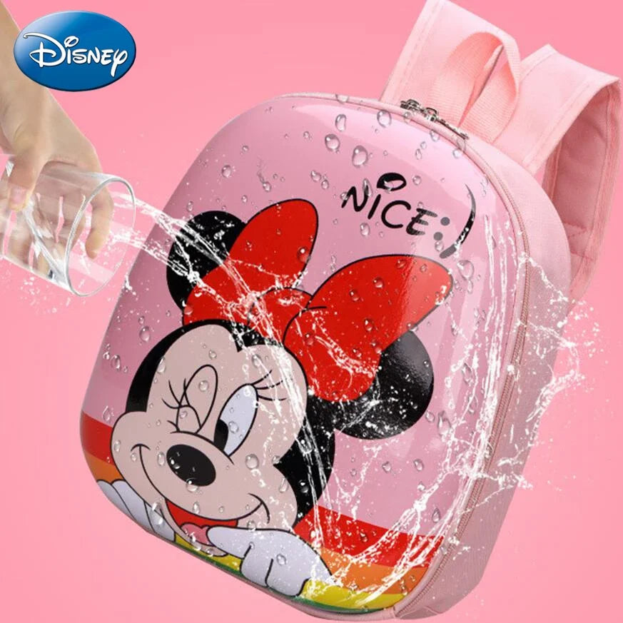 Disney New Cartoon Backpack Mickey Mouse Frozen Kids Cute Hard Shell Waterproof High Capacity School Bag Girl Gift