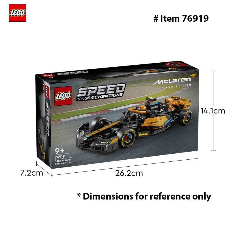 LEGO 76919 Speed Champions 2023 McLaren Formula 1 Race Car Toy for Play and Display, Buildable McLaren Toy Set for Kids