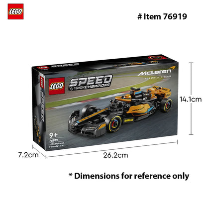 LEGO 76919 Speed Champions 2023 McLaren Formula 1 Race Car Toy for Play and Display, Buildable McLaren Toy Set for Kids