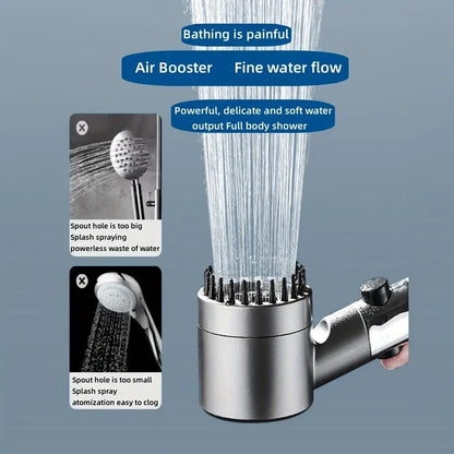 4 Modes Shower Head High Pressure Showerhead One-Key Stop Water Massage Shower Head With Filter Element Bathroom Accessories