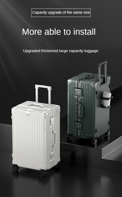 Over-sized Multi-Functional Travel Suitcases Large Capacity Luggage Aluminum Frame plus-Sized Universal Wheel Case Boarding Bag