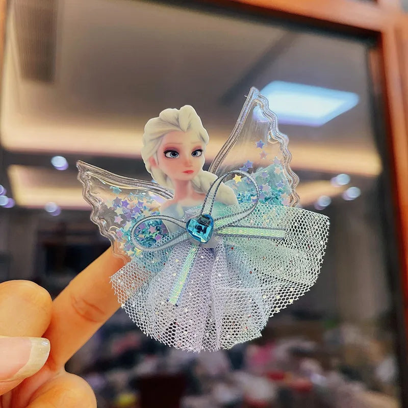 Disney Frozen Hairpins Princess Elsa Hair Clip for Children Girl Hair Accessories Birthday Gifts