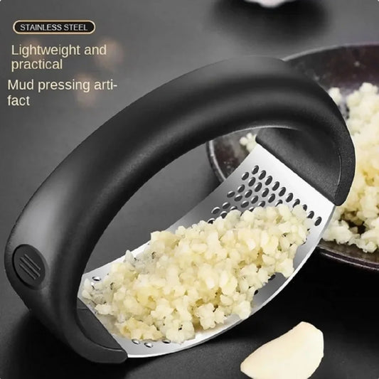 Stainless Steel Garlic Press Crusher Manual Garlic Mincer Chopping Garlic Tool Fruit Vegetable Tools Kitchen Gadget Accessories