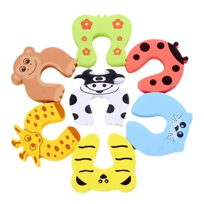 2/5pcs Baby Safety Door Stopper for Newborn Furniture Protection Anti-pinch Hand Cute Animal Care Child Lock Finger Protector