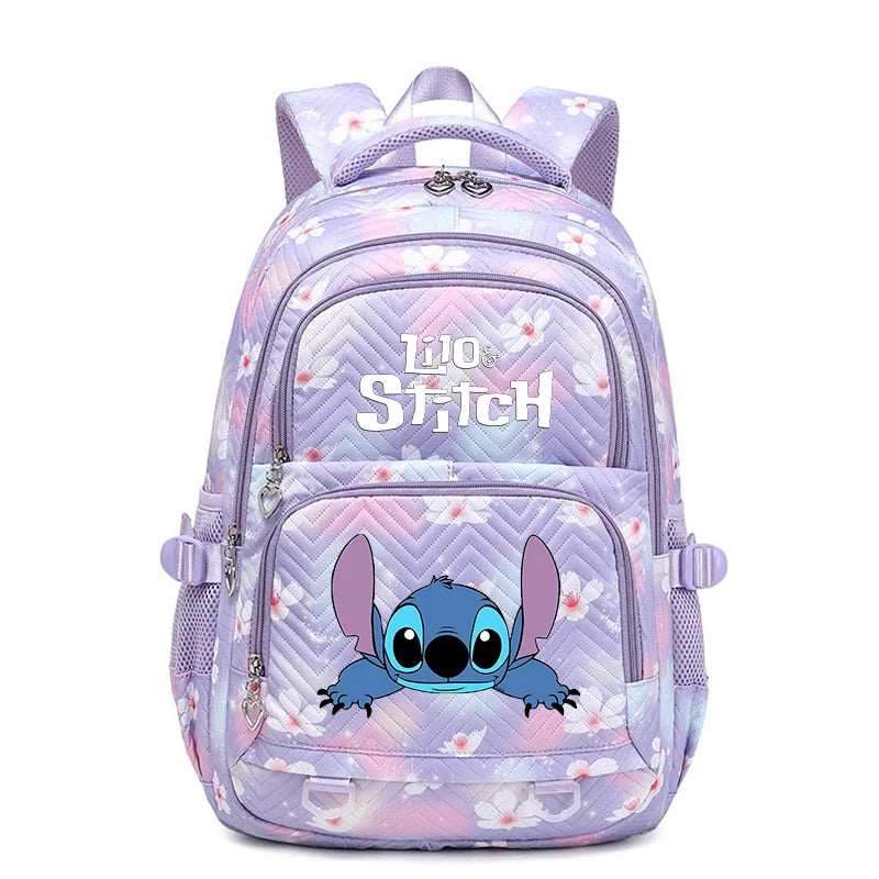 Disney Lilo Stitch Waterproof Women Backpack Female Travel Bag Backpacks Schoolbag for Teenage Girls Bookbag Mochila