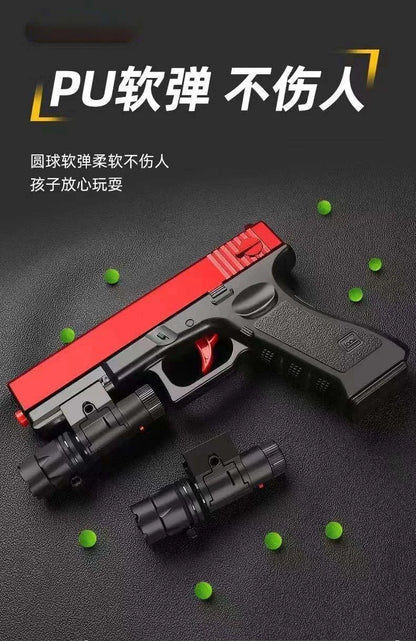 Manual pistol G17 Soft bullet toy gun Children's Pistol Toy Boy Gift Air Gun launcher CS shooting game