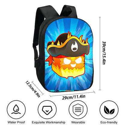 Blox Anime Fruits School bags for Boy Girls Mochila Cartoon Children's Backpack Anime Game Book Bags Light Weght and Durable