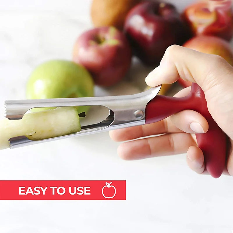 Stainless Steel Apple Corer Fruit Seed Core Remover Pear Apple Corer Seeder Slicer Knife Durable Kitchen Gadgets Vegetable Tools