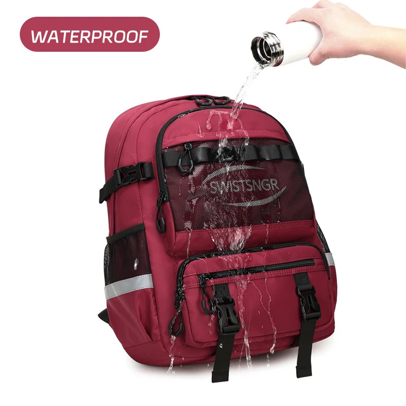 2024 New Large Airplane Travel Backpack for Girls Waterproof Fashion 15/17 Inch Laptop Backpacks Women Children Schoolbags Male