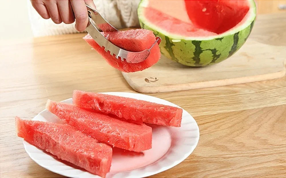 Stainless Steel Windmill Watermelon Cutter Artifact Salad Fruit Slicer Cutter Tool Watermelon Digger Kitchen Accessories Gadgets