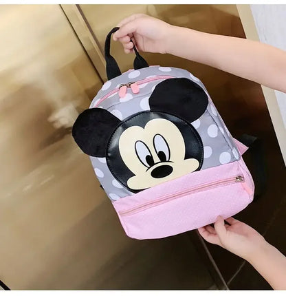 Disney Cute Backpack for Baby Boys Girls Pink Minnie Mickey Mouse Children Lovely Schoolbag Kindergarten Schoolbag Kids Gift