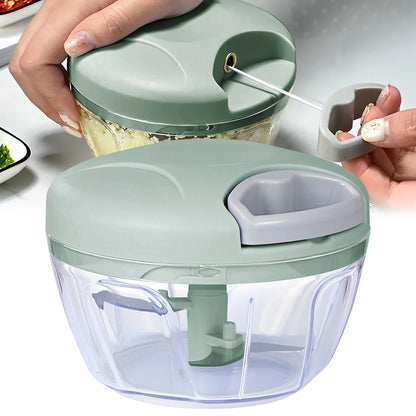 Home Kitchen Manual Ginger Grinder Garlic 500ml Mud Splasher Multifunctional Food Vegetable Cutter Handheld Meat Grinder