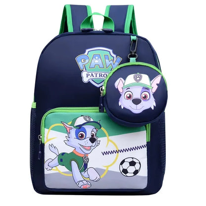 PAW Patrol Backpack School Bag High Capacity Waterproof Travel Storage Bags for Student Chase Skye Schoolbag Gifts for Children