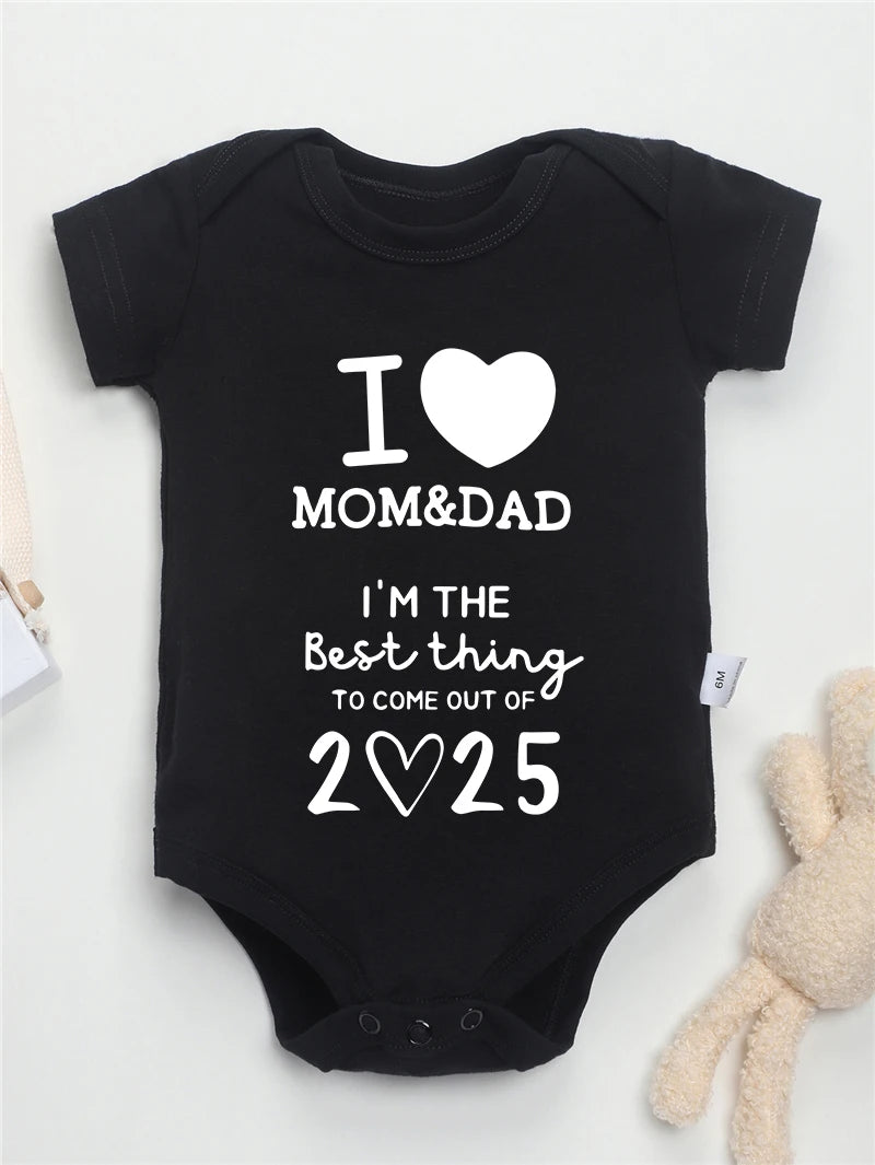 I LOVE MOM&DAD Baby Romper