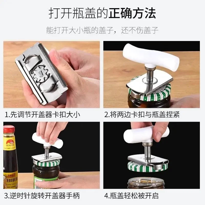 Automatic Tin Opener Canned Electric Bottle Opener Jar Opener Kitchen Gadgets Tools