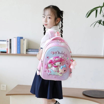 Lovely Kuromi Melody New Backpack For Girls Hello Kitty Princess School Bags Kids Satchels Kindergarten Bookbag Mochila Infantil