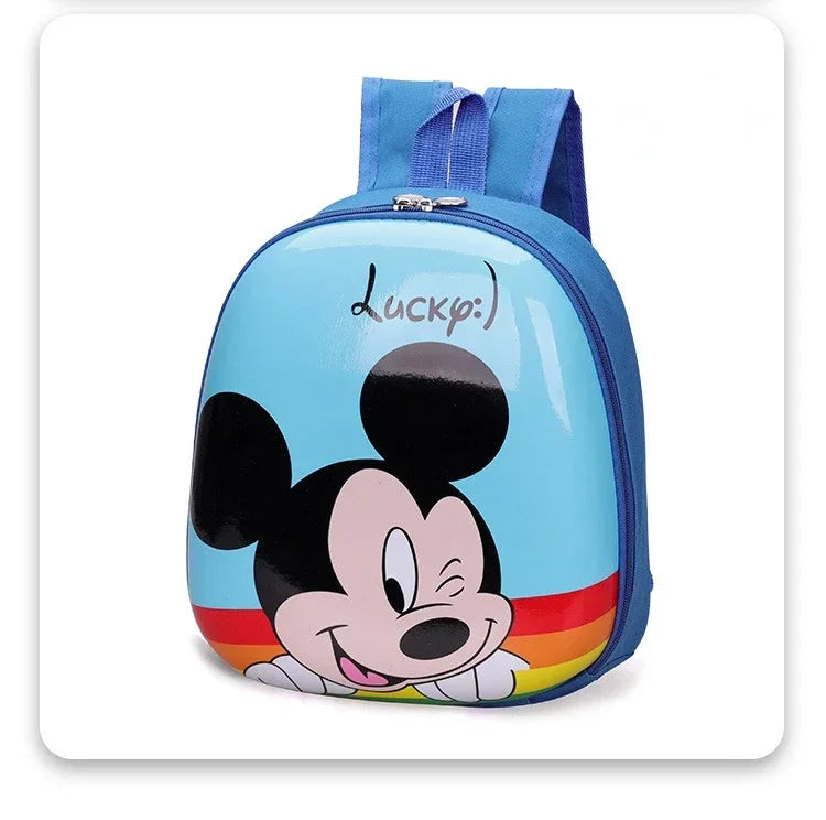 Disney 2023 New Cartoon Backpack Mickey Mouse Frozen Kids Cute Hard Shell Waterproof High Capacity School Bag Girl Gift