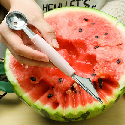 DIY Melon Scoops Ballers Multi Function Fruit Carving Knife Watermelon Baller Scoop Fruit Useful Things For Kitchen Accessories