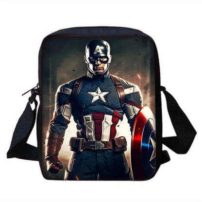 3Pcs Set Captains Americas Child Backpacks Shoulder Bag Pencil Case Pupil Large Capacity School Bags for Boys Girls Best Gift