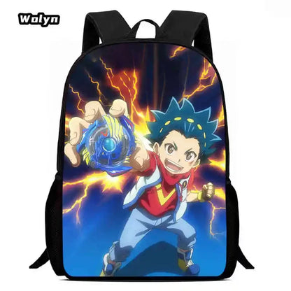 Anime-Bey-Blade Child School Backpack With Cartoon Lunch Bags Cartoon Pencil Bags School Bags for Boys Girls Best Gift