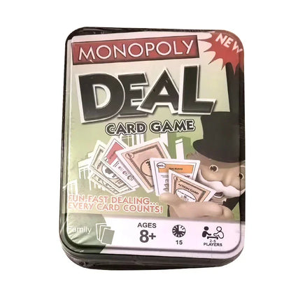 Hasbro Gaming Monopoly Deal Card Game Family Gathering Friends Party Board Game Battle Kids Puzzle Poker Christmas Birthday Gift