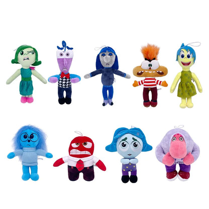 20-30cm Inside Out 2 Disney Pixar Plush Toys Doll  ANXIETY Ennui Envy Embarrassment Joy Plushie Stuffed Gift for Kids Christmas