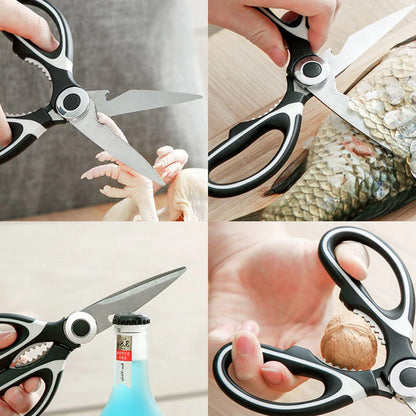 Multifunctional Stainless Steel Kitchen Tools For Cutting Vegetables Meat Fish Food Scissors Kitchen Multi-purpose Tools