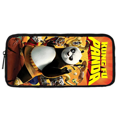 Cartoon Kung Fu Panda Child School Backpack With Shoulder Bag Pencil Bags School Bags for Boys Girls Best Gift