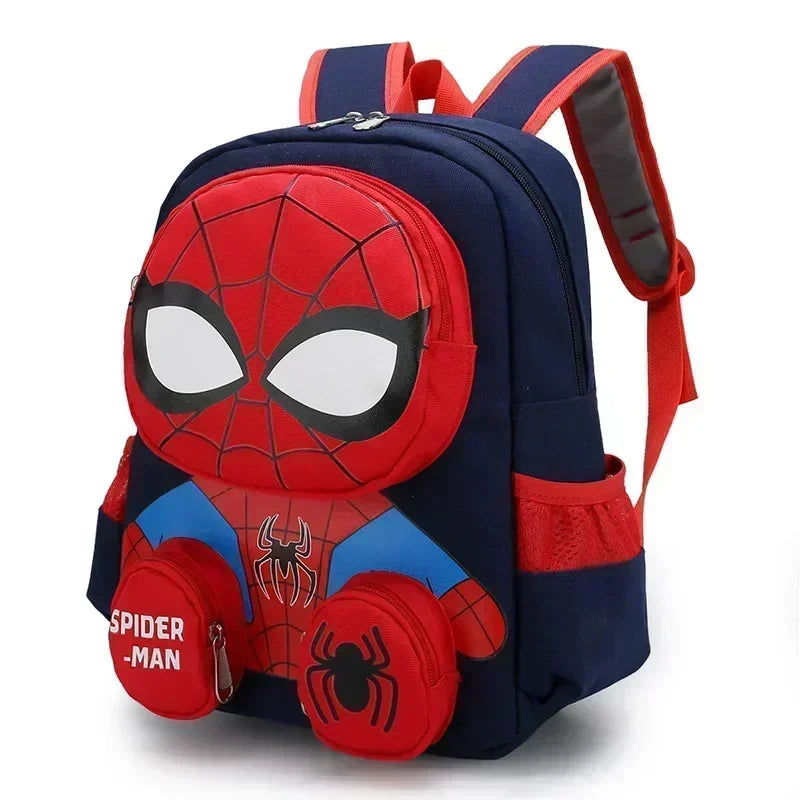 Spiderman Backpacks Super Heroes Student School Bag Cartoon 3d Stereo Kindergarten Backpack Children's Travel Bag Birthday Gift