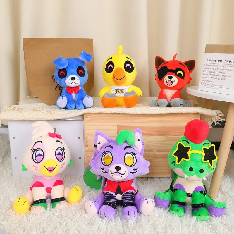 6 Style Ｎew FNAF Plush Toys Nightmare Bonnie Plush Toys Five Nights at Fredy Bonnie Peluche Soft Stuffed Animal Dolls Kids Gifts