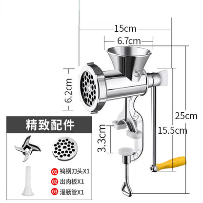 Multifunctional Manual meat grinder For Kitchen Factory Metal Meat & Poultry Grinder Mincer And Sausage Tool Household