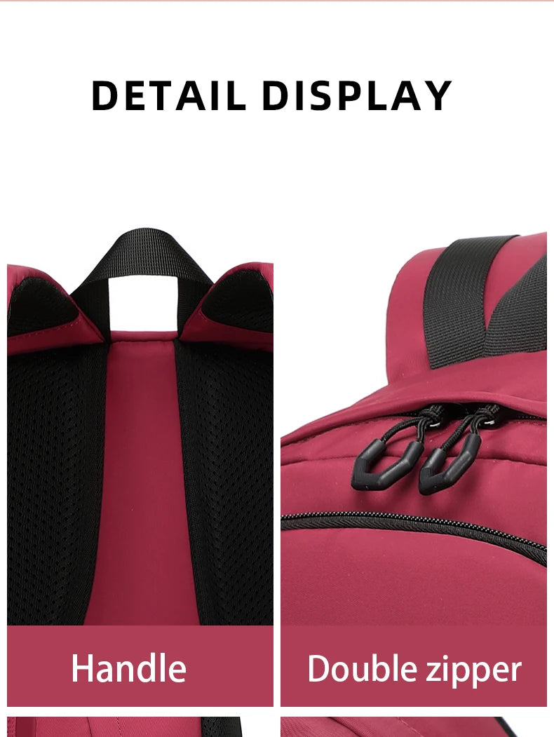 2024 New Large Airplane Travel Backpack for Girls Waterproof Fashion 15/17 Inch Laptop Backpacks Women Children Schoolbags Male