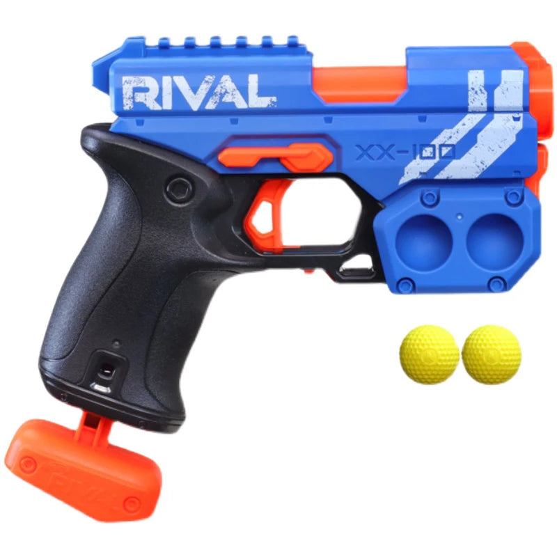 Nerf Rival Knockout XX-100 Blaster Round Storage 85 FPS Velocity Missing Balls Toy with 2 Ball Dart Rounds for Ages 14 and Up