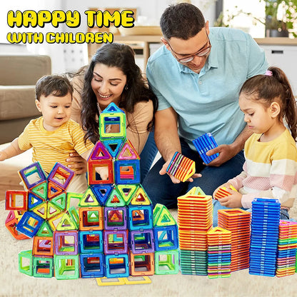 Magnetic Building Blocks Big Size and Mini Size DIY Magnets Toys for Kids Designer Construction Set Gifts for Children Toys