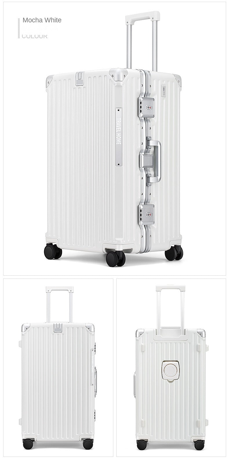 Over-sized Multi-Functional Travel Suitcases Large Capacity Luggage Aluminum Frame plus-Sized Universal Wheel Case Boarding Bag